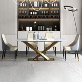 Rectangle Dining Table Traditional Luxury Dinner Room Stone Table for Home Clearhalo ' dining_table' 'Dining Tables & Seating' 'Dining Tables' 'furn' 'furn_dining_table' 'Furniture' 'furniture_dining_table' 'Kitchen & Dining Furniture' 'kitchen&dining_furn' 'kitchen' 'kitchen_dining_table' 3900656