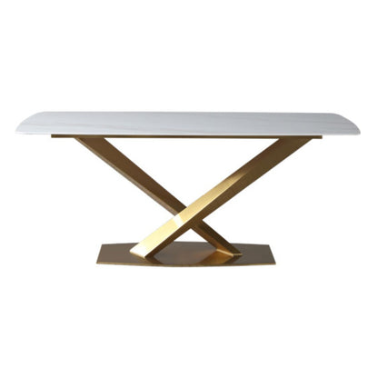 Rectangle Dining Table Traditional Luxury Dinner Room Stone Table for Home Without Chairs Clearhalo ' dining_table' 'Dining Tables & Seating' 'Dining Tables' 'furn' 'furn_dining_table' 'Furniture' 'furniture_dining_table' 'Kitchen & Dining Furniture' 'kitchen&dining_furn' 'kitchen' 'kitchen_dining_table' 3900657