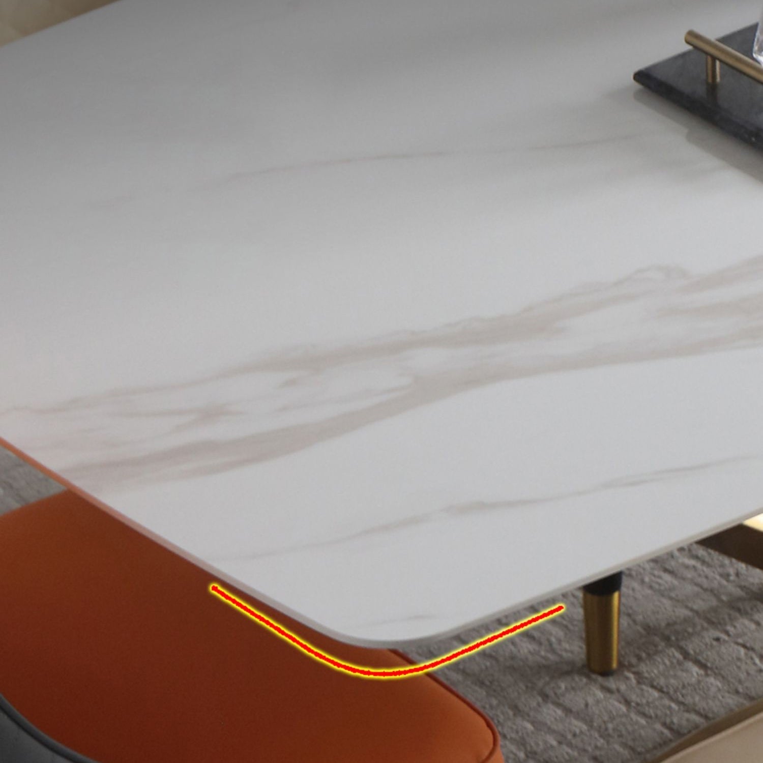 Rectangle Dining Table Traditional Luxury Dinner Room Stone Table for Home Clearhalo ' dining_table' 'Dining Tables & Seating' 'Dining Tables' 'furn' 'furn_dining_table' 'Furniture' 'furniture_dining_table' 'Kitchen & Dining Furniture' 'kitchen&dining_furn' 'kitchen' 'kitchen_dining_table' 3900660
