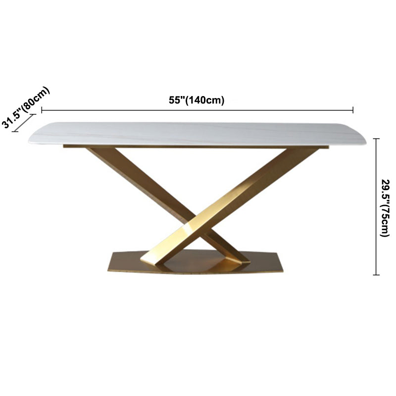 Rectangle Dining Table Traditional Luxury Dinner Room Stone Table for Home Clearhalo ' dining_table' 'Dining Tables & Seating' 'Dining Tables' 'furn' 'furn_dining_table' 'Furniture' 'furniture_dining_table' 'Kitchen & Dining Furniture' 'kitchen&dining_furn' 'kitchen' 'kitchen_dining_table' 3900662