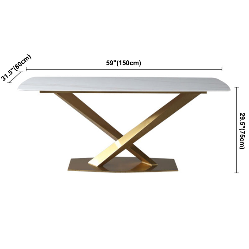 Rectangle Dining Table Traditional Luxury Dinner Room Stone Table for Home Clearhalo ' dining_table' 'Dining Tables & Seating' 'Dining Tables' 'furn' 'furn_dining_table' 'Furniture' 'furniture_dining_table' 'Kitchen & Dining Furniture' 'kitchen&dining_furn' 'kitchen' 'kitchen_dining_table' 3900665
