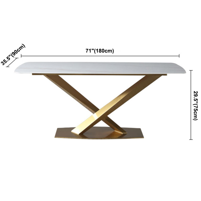 Rectangle Dining Table Traditional Luxury Dinner Room Stone Table for Home Clearhalo ' dining_table' 'Dining Tables & Seating' 'Dining Tables' 'furn' 'furn_dining_table' 'Furniture' 'furniture_dining_table' 'Kitchen & Dining Furniture' 'kitchen&dining_furn' 'kitchen' 'kitchen_dining_table' 3900666