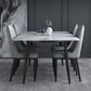 Simplicity Style Home Sintered Stone Dining Table 4 Legs Carbon Steel Base Rectangle Table Clearhalo ' dining_table' 'Dining Tables & Seating' 'Dining Tables' 'furn' 'furn_dining_table' 'Furniture' 'furniture_dining_table' 'Kitchen & Dining Furniture' 'kitchen&dining_furn' 'kitchen' 'kitchen_dining_table' 3900668