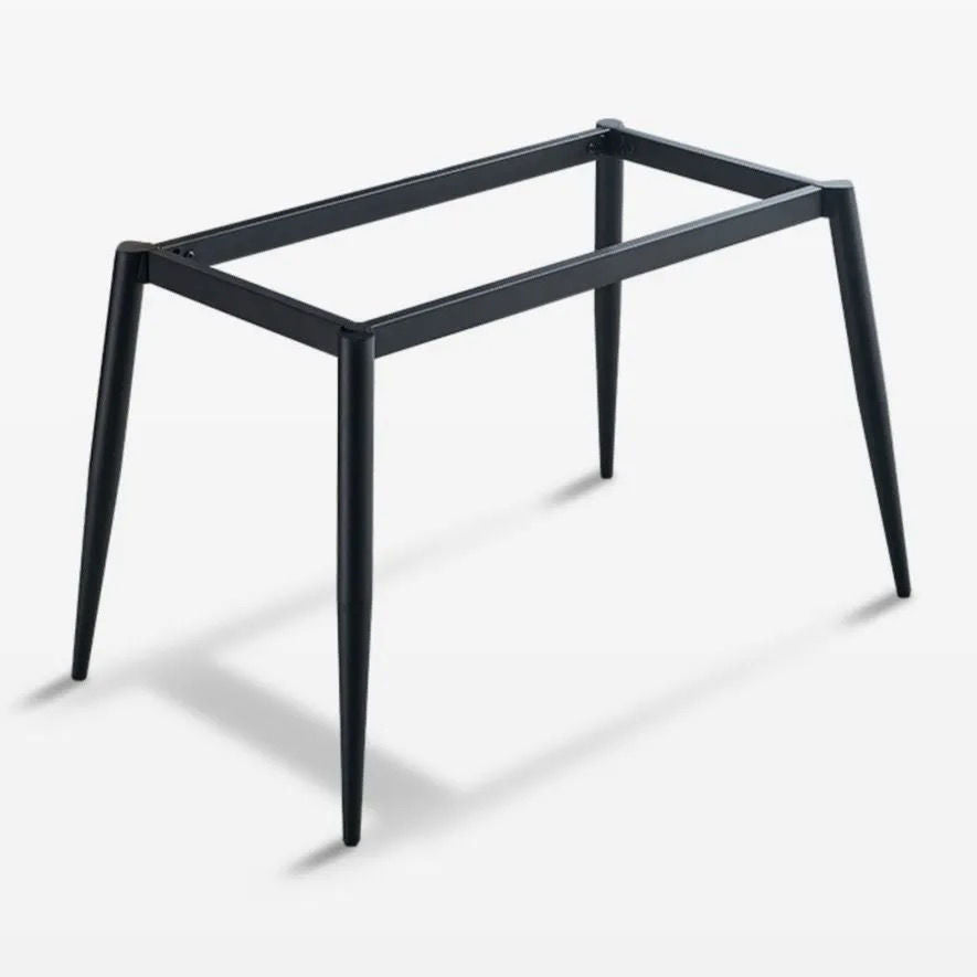 Metal Contemporary Rectangular Dining Table Sintered Stone Table with 4 Metal Legs Clearhalo ' dining_table' 'Dining Tables & Seating' 'Dining Tables' 'furn' 'furn_dining_table' 'Furniture' 'furniture_dining_table' 'Kitchen & Dining Furniture' 'kitchen&dining_furn' 'kitchen' 'kitchen_dining_table' 3900709