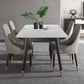 Industrial Style White Sintered Stone Dining Table 4 Legs Base Rectangle Table for Home Clearhalo ' dining_table' 'Dining Tables & Seating' 'Dining Tables' 'furn' 'furn_dining_table' 'Furniture' 'furniture_dining_table' 'Kitchen & Dining Furniture' 'kitchen&dining_furn' 'kitchen' 'kitchen_dining_table' 3900720