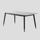 Industrial Style White Sintered Stone Dining Table 4 Legs Base Rectangle Table for Home Clearhalo ' dining_table' 'Dining Tables & Seating' 'Dining Tables' 'furn' 'furn_dining_table' 'Furniture' 'furniture_dining_table' 'Kitchen & Dining Furniture' 'kitchen&dining_furn' 'kitchen' 'kitchen_dining_table' 3900727