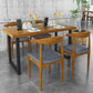 Rectangle Wood Color Dining Table Solid Wood Table with Double Pedestal Clearhalo ' dining_table' 'Dining Tables & Seating' 'Dining Tables' 'furn' 'furn_dining_table' 'Furniture' 'furniture_dining_table' 'Kitchen & Dining Furniture' 'kitchen&dining_furn' 'kitchen' 'kitchen_dining_table' 3900749