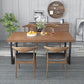 Solid Wood Dining Table Industrial Style Dining Site Table with Sled Base Clearhalo ' dining_table' 'Dining Tables & Seating' 'Dining Tables' 'furn' 'furn_dining_table' 'Furniture' 'furniture_dining_table' 'Kitchen & Dining Furniture' 'kitchen&dining_furn' 'kitchen' 'kitchen_dining_table' 3900762