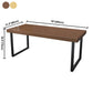 Solid Wood Dining Table Industrial Style Dining Site Table with Sled Base Clearhalo ' dining_table' 'Dining Tables & Seating' 'Dining Tables' 'furn' 'furn_dining_table' 'Furniture' 'furniture_dining_table' 'Kitchen & Dining Furniture' 'kitchen&dining_furn' 'kitchen' 'kitchen_dining_table' 3900771