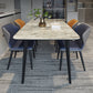 Industrial Style Sintered Stone Dining Table 4 Legs Carbon Steel Base Rectangle Table Clearhalo ' dining_table' 'Dining Tables & Seating' 'Dining Tables' 'furn' 'furn_dining_table' 'Furniture' 'furniture_dining_table' 'Kitchen & Dining Furniture' 'kitchen&dining_furn' 'kitchen' 'kitchen_dining_table' 3900773