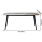 Industrial Style Sintered Stone Dining Table 4 Legs Carbon Steel Base Rectangle Table Clearhalo ' dining_table' 'Dining Tables & Seating' 'Dining Tables' 'furn' 'furn_dining_table' 'Furniture' 'furniture_dining_table' 'Kitchen & Dining Furniture' 'kitchen&dining_furn' 'kitchen' 'kitchen_dining_table' 3900783