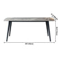 Industrial Style Sintered Stone Dining Table 4 Legs Carbon Steel Base Rectangle Table Clearhalo ' dining_table' 'Dining Tables & Seating' 'Dining Tables' 'furn' 'furn_dining_table' 'Furniture' 'furniture_dining_table' 'Kitchen & Dining Furniture' 'kitchen&dining_furn' 'kitchen' 'kitchen_dining_table' 3900784