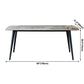 Industrial Style Sintered Stone Dining Table 4 Legs Carbon Steel Base Rectangle Table Clearhalo ' dining_table' 'Dining Tables & Seating' 'Dining Tables' 'furn' 'furn_dining_table' 'Furniture' 'furniture_dining_table' 'Kitchen & Dining Furniture' 'kitchen&dining_furn' 'kitchen' 'kitchen_dining_table' 3900785