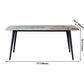 Industrial Style Sintered Stone Dining Table 4 Legs Carbon Steel Base Rectangle Table Clearhalo ' dining_table' 'Dining Tables & Seating' 'Dining Tables' 'furn' 'furn_dining_table' 'Furniture' 'furniture_dining_table' 'Kitchen & Dining Furniture' 'kitchen&dining_furn' 'kitchen' 'kitchen_dining_table' 3900787