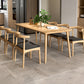 Rectangle 4 Legs Contemporary Dining Table Wood Color Fixed Table of Solid Wood Clearhalo ' dining_table' 'Dining Tables & Seating' 'Dining Tables' 'furn' 'furn_dining_table' 'Furniture' 'furniture_dining_table' 'Kitchen & Dining Furniture' 'kitchen&dining_furn' 'kitchen' 'kitchen_dining_table' 3900822