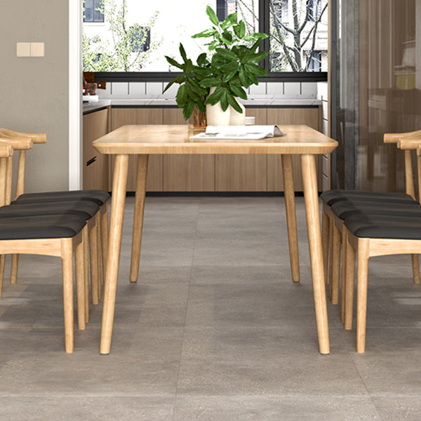 Rectangle 4 Legs Contemporary Dining Table Wood Color Fixed Table of Solid Wood Clearhalo ' dining_table' 'Dining Tables & Seating' 'Dining Tables' 'furn' 'furn_dining_table' 'Furniture' 'furniture_dining_table' 'Kitchen & Dining Furniture' 'kitchen&dining_furn' 'kitchen' 'kitchen_dining_table' 3900831