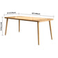 Rectangle 4 Legs Contemporary Dining Table Wood Color Fixed Table of Solid Wood Clearhalo ' dining_table' 'Dining Tables & Seating' 'Dining Tables' 'furn' 'furn_dining_table' 'Furniture' 'furniture_dining_table' 'Kitchen & Dining Furniture' 'kitchen&dining_furn' 'kitchen' 'kitchen_dining_table' 3900835