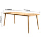Rectangle 4 Legs Contemporary Dining Table Wood Color Fixed Table of Solid Wood Clearhalo ' dining_table' 'Dining Tables & Seating' 'Dining Tables' 'furn' 'furn_dining_table' 'Furniture' 'furniture_dining_table' 'Kitchen & Dining Furniture' 'kitchen&dining_furn' 'kitchen' 'kitchen_dining_table' 3900836