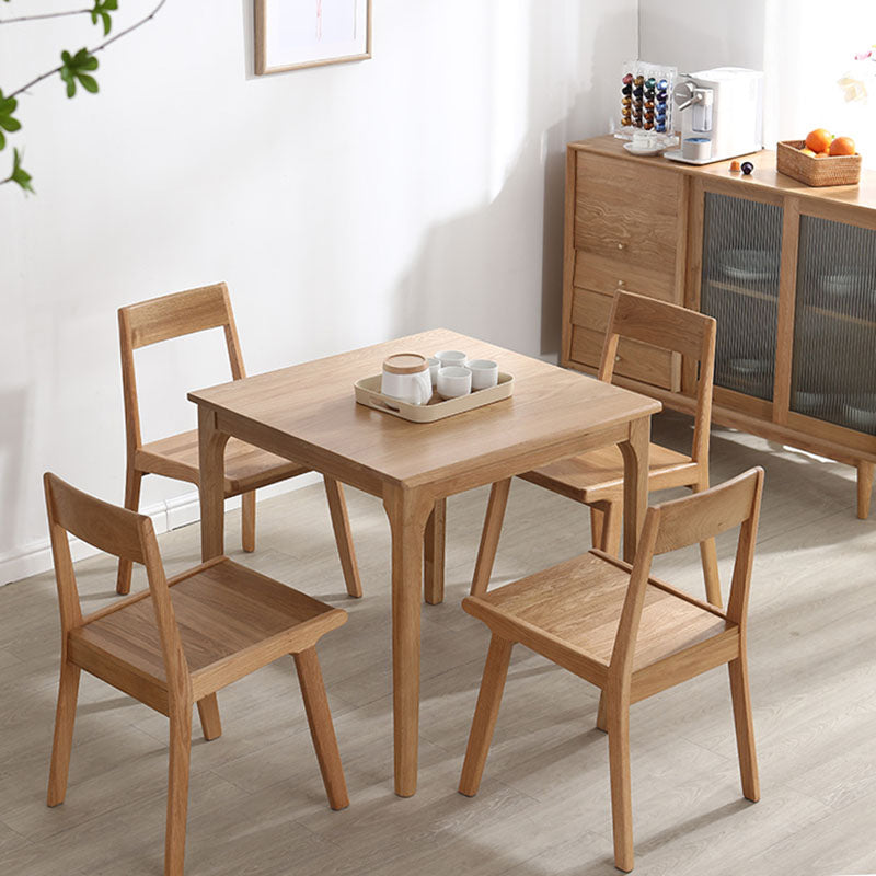 Square Industrial Dining Table Wood Color Fixed Table with White Oakwood Clearhalo ' dining_table' 'Dining Tables & Seating' 'Dining Tables' 'furn' 'furn_dining_table' 'Furniture' 'furniture_dining_table' 'Kitchen & Dining Furniture' 'kitchen&dining_furn' 'kitchen' 'kitchen_dining_table' 3900854