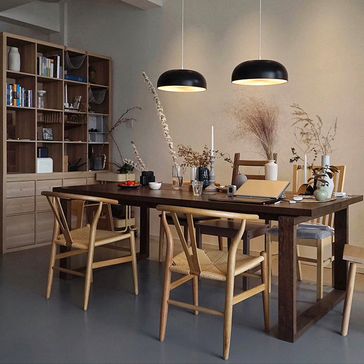 Solid Wood Contemporary Rectangular Dining Table Wood Top Table with Sled Base Clearhalo ' dining_table' 'Dining Tables & Seating' 'Dining Tables' 'furn' 'furn_dining_table' 'Furniture' 'furniture_dining_table' 'Kitchen & Dining Furniture' 'kitchen&dining_furn' 'kitchen' 'kitchen_dining_table' 3900870