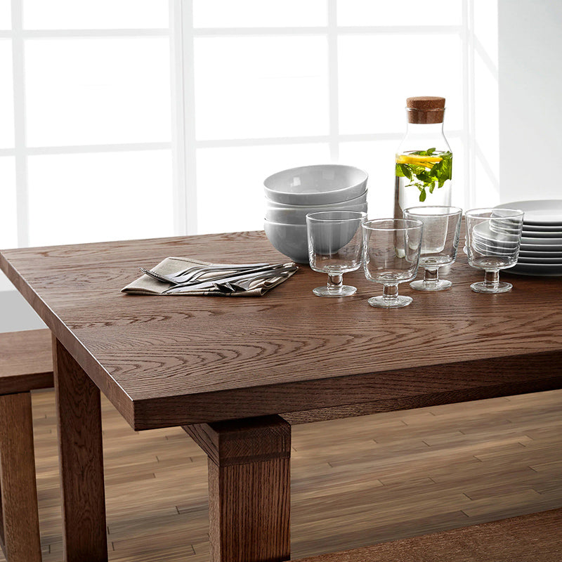 Solid Wood Contemporary Rectangular Dining Table Wood Top Table with Sled Base Clearhalo ' dining_table' 'Dining Tables & Seating' 'Dining Tables' 'furn' 'furn_dining_table' 'Furniture' 'furniture_dining_table' 'Kitchen & Dining Furniture' 'kitchen&dining_furn' 'kitchen' 'kitchen_dining_table' 3900874