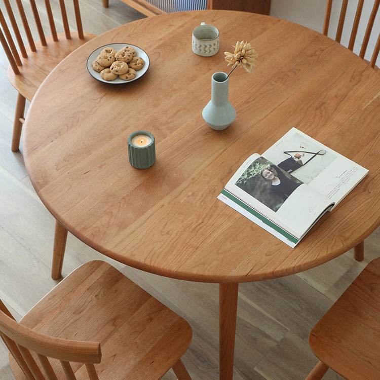 Solid Wood Dining Room Collection Contemporary Style Dining Site Table with 4 Legs Clearhalo ' dining_table' 'Dining Tables & Seating' 'Dining Tables' 'furn' 'furn_dining_table' 'Furniture' 'furniture_dining_table' 'Kitchen & Dining Furniture' 'kitchen&dining_furn' 'kitchen' 'kitchen_dining_table' 3900886