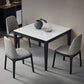 Square Shape White Dining Table Sintered Stone Table Industrial with 4 Legs Clearhalo ' dining_table' 'Dining Tables & Seating' 'Dining Tables' 'furn' 'furn_dining_table' 'Furniture' 'furniture_dining_table' 'Kitchen & Dining Furniture' 'kitchen&dining_furn' 'kitchen' 'kitchen_dining_table' 3900926