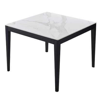 Square Shape White Dining Table Sintered Stone Table Industrial with 4 Legs Without Chairs Clearhalo ' dining_table' 'Dining Tables & Seating' 'Dining Tables' 'furn' 'furn_dining_table' 'Furniture' 'furniture_dining_table' 'Kitchen & Dining Furniture' 'kitchen&dining_furn' 'kitchen' 'kitchen_dining_table' 3900930