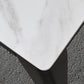 Square Shape White Dining Table Sintered Stone Table Industrial with 4 Legs Clearhalo ' dining_table' 'Dining Tables & Seating' 'Dining Tables' 'furn' 'furn_dining_table' 'Furniture' 'furniture_dining_table' 'Kitchen & Dining Furniture' 'kitchen&dining_furn' 'kitchen' 'kitchen_dining_table' 3900931