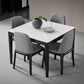 Square Shape White Dining Table Sintered Stone Table Industrial with 4 Legs Clearhalo ' dining_table' 'Dining Tables & Seating' 'Dining Tables' 'furn' 'furn_dining_table' 'Furniture' 'furniture_dining_table' 'Kitchen & Dining Furniture' 'kitchen&dining_furn' 'kitchen' 'kitchen_dining_table' 3900934