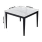 Square Shape White Dining Table Sintered Stone Table Industrial with 4 Legs Clearhalo ' dining_table' 'Dining Tables & Seating' 'Dining Tables' 'furn' 'furn_dining_table' 'Furniture' 'furniture_dining_table' 'Kitchen & Dining Furniture' 'kitchen&dining_furn' 'kitchen' 'kitchen_dining_table' 3900937