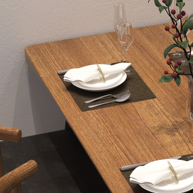 Metal Industrial Rectangle Dining Table Solid Wood Table with Sled Base Clearhalo ' dining_table' 'Dining Tables & Seating' 'Dining Tables' 'furn' 'furn_dining_table' 'Furniture' 'furniture_dining_table' 'Kitchen & Dining Furniture' 'kitchen&dining_furn' 'kitchen' 'kitchen_dining_table' 3900947