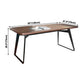 Metal Industrial Rectangle Dining Table Solid Wood Table with Sled Base Clearhalo ' dining_table' 'Dining Tables & Seating' 'Dining Tables' 'furn' 'furn_dining_table' 'Furniture' 'furniture_dining_table' 'Kitchen & Dining Furniture' 'kitchen&dining_furn' 'kitchen' 'kitchen_dining_table' 3900952