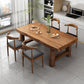 Modern Solid Wood Rectangle Dining Table Brown Kitchen Dining Table with Double Pedestal Bases Clearhalo ' dining_table' 'Dining Tables & Seating' 'Dining Tables' 'furn' 'furn_dining_table' 'Furniture' 'furniture_dining_table' 'Kitchen & Dining Furniture' 'kitchen&dining_furn' 'kitchen' 'kitchen_dining_table' 3900981