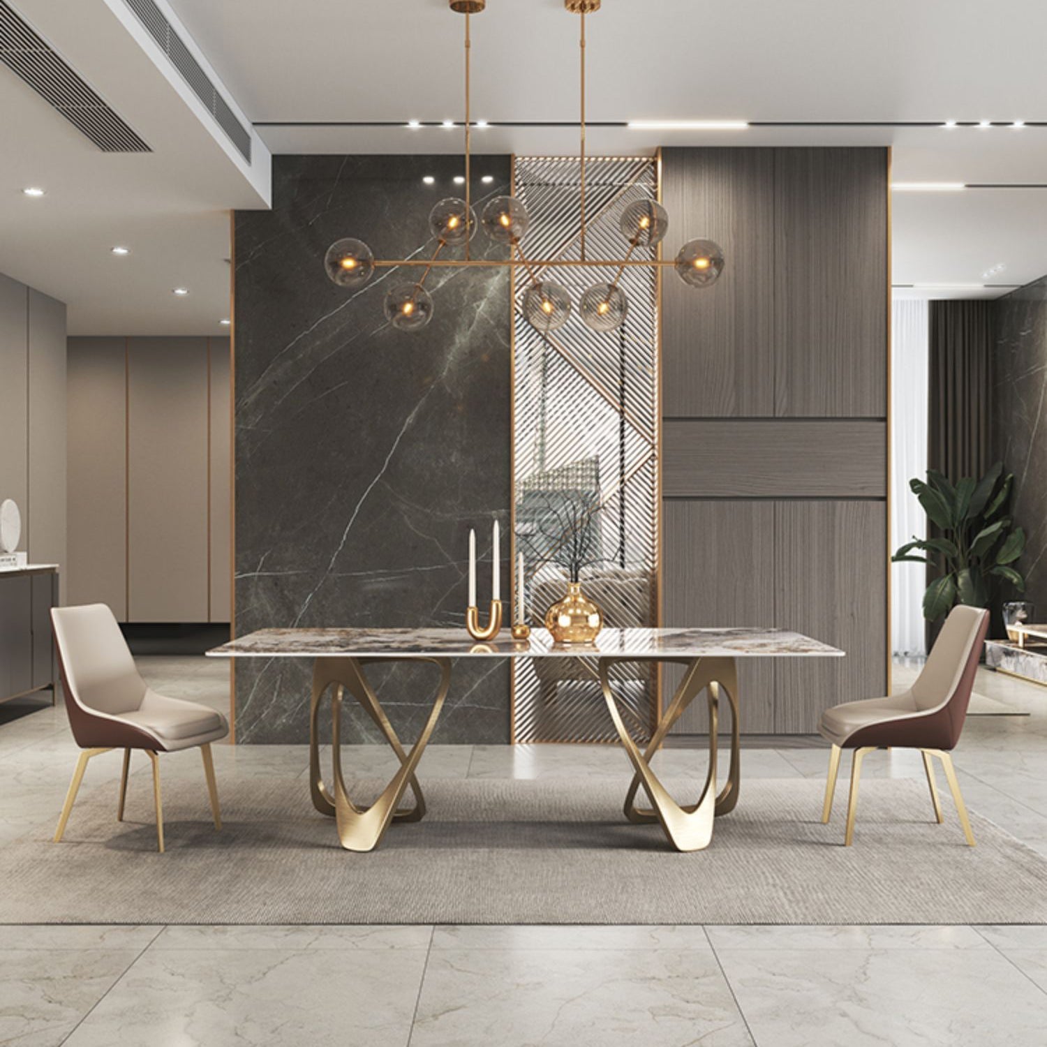 Metal Traditional Luxury Rectangle Table Sintered Stone Table for Dining Room Clearhalo ' dining_table' 'Dining Tables & Seating' 'Dining Tables' 'furn' 'furn_dining_table' 'Furniture' 'furniture_dining_table' 'Kitchen & Dining Furniture' 'kitchen&dining_furn' 'kitchen' 'kitchen_dining_table' 3900996