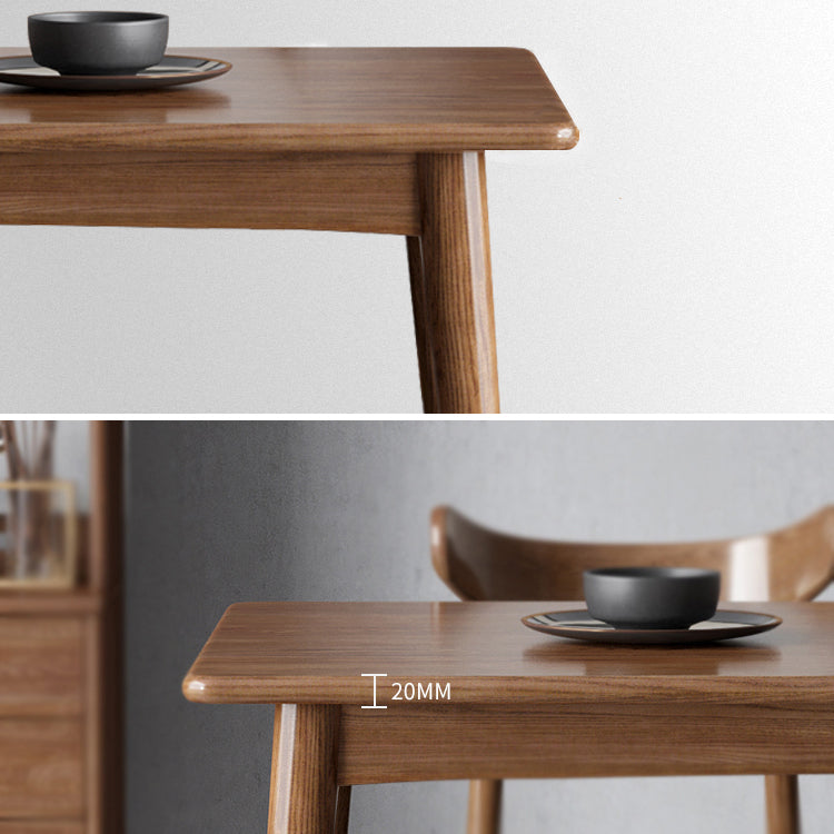 Rectangle Modern Dining Table Wood Color Fixed Table with Ashwood Solid Wood Clearhalo ' dining_table' 'Dining Tables & Seating' 'Dining Tables' 'furn' 'furn_dining_table' 'Furniture' 'furniture_dining_table' 'Kitchen & Dining Furniture' 'kitchen&dining_furn' 'kitchen' 'kitchen_dining_table' 3901009