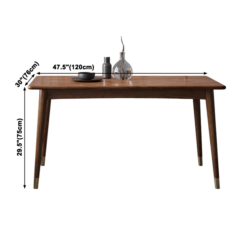 Rectangle Modern Dining Table Wood Color Fixed Table with Ashwood Solid Wood Clearhalo ' dining_table' 'Dining Tables & Seating' 'Dining Tables' 'furn' 'furn_dining_table' 'Furniture' 'furniture_dining_table' 'Kitchen & Dining Furniture' 'kitchen&dining_furn' 'kitchen' 'kitchen_dining_table' 3901011