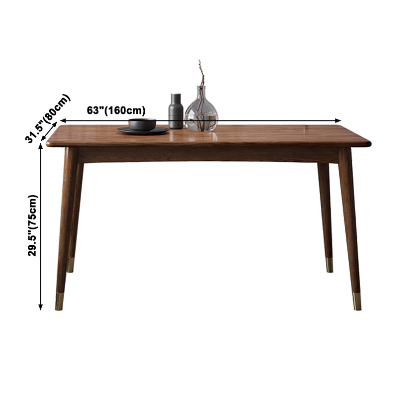Rectangle Modern Dining Table Wood Color Fixed Table with Ashwood Solid Wood Clearhalo ' dining_table' 'Dining Tables & Seating' 'Dining Tables' 'furn' 'furn_dining_table' 'Furniture' 'furniture_dining_table' 'Kitchen & Dining Furniture' 'kitchen&dining_furn' 'kitchen' 'kitchen_dining_table' 3901014
