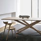 Rectangle Oak Solid Wood Table in Nature Modern Dining Table with Wooden Pedestal Clearhalo ' dining_table' 'Dining Tables & Seating' 'Dining Tables' 'furn' 'furn_dining_table' 'Furniture' 'furniture_dining_table' 'Kitchen & Dining Furniture' 'kitchen&dining_furn' 'kitchen' 'kitchen_dining_table' 3901016