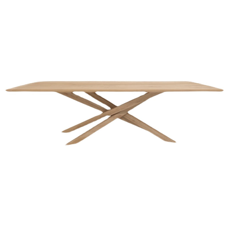 Rectangle Oak Solid Wood Table in Nature Modern Dining Table with Wooden Pedestal Without Chairs Clearhalo ' dining_table' 'Dining Tables & Seating' 'Dining Tables' 'furn' 'furn_dining_table' 'Furniture' 'furniture_dining_table' 'Kitchen & Dining Furniture' 'kitchen&dining_furn' 'kitchen' 'kitchen_dining_table' 3901019