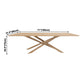 Rectangle Oak Solid Wood Table in Nature Modern Dining Table with Wooden Pedestal Clearhalo ' dining_table' 'Dining Tables & Seating' 'Dining Tables' 'furn' 'furn_dining_table' 'Furniture' 'furniture_dining_table' 'Kitchen & Dining Furniture' 'kitchen&dining_furn' 'kitchen' 'kitchen_dining_table' 3901023