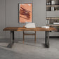 Rectangle Industrial Double Pedestal Dining Table Wood Color Fixed Table of Solid Wood Clearhalo ' dining_table' 'Dining Tables & Seating' 'Dining Tables' 'furn' 'furn_dining_table' 'Furniture' 'furniture_dining_table' 'Kitchen & Dining Furniture' 'kitchen&dining_furn' 'kitchen' 'kitchen_dining_table' 3901040