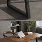 Rectangle Industrial Double Pedestal Dining Table Wood Color Fixed Table of Solid Wood Clearhalo ' dining_table' 'Dining Tables & Seating' 'Dining Tables' 'furn' 'furn_dining_table' 'Furniture' 'furniture_dining_table' 'Kitchen & Dining Furniture' 'kitchen&dining_furn' 'kitchen' 'kitchen_dining_table' 3901046