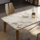 Traditional Luxury Rectangle Dining Table Sintered Stone Table with 4 Metal Legs Clearhalo ' dining_table' 'Dining Tables & Seating' 'Dining Tables' 'furn' 'furn_dining_table' 'Furniture' 'furniture_dining_table' 'Kitchen & Dining Furniture' 'kitchen&dining_furn' 'kitchen' 'kitchen_dining_table' 3901067