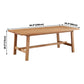 Rectangle Solid Wood Table in Nature Modern Dining Table with Trestle Base for Restaurant Clearhalo ' dining_table' 'Dining Tables & Seating' 'Dining Tables' 'furn' 'furn_dining_table' 'Furniture' 'furniture_dining_table' 'Kitchen & Dining Furniture' 'kitchen&dining_furn' 'kitchen' 'kitchen_dining_table' 3901087