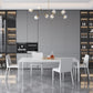 Metal Contemporary Rectangular Table White Sintered Stone Dining Table with 4 Legs Clearhalo ' dining_table' 'Dining Tables & Seating' 'Dining Tables' 'Furniture' 'furniture_dining_table' 'Kitchen & Dining Furniture' 'kitchen&dining_furn' 'kitchen' 'kitchen_dining_table' 3901089