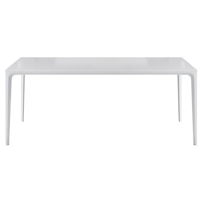 Metal Contemporary Rectangular Table White Sintered Stone Dining Table with 4 Legs White Clearhalo ' dining_table' 'Dining Tables & Seating' 'Dining Tables' 'Furniture' 'furniture_dining_table' 'Kitchen & Dining Furniture' 'kitchen&dining_furn' 'kitchen' 'kitchen_dining_table' 3901092