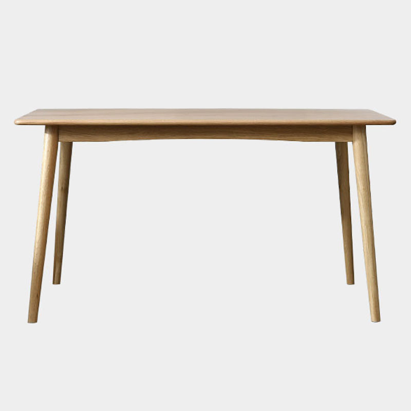 Solid Wood 4 Legs Dining Site Table Contemporary Dinette Table for Home Kitchen Natural Without Chairs Clearhalo ' dining_table' 'Dining Tables & Seating' 'Dining Tables' 'furn' 'furn_dining_table' 'Furniture' 'furniture_dining_table' 'Kitchen & Dining Furniture' 'kitchen&dining_furn' 'kitchen' 'kitchen_dining_table' 3901105