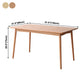 Solid Wood 4 Legs Dining Site Table Contemporary Dinette Table for Home Kitchen Clearhalo ' dining_table' 'Dining Tables & Seating' 'Dining Tables' 'furn' 'furn_dining_table' 'Furniture' 'furniture_dining_table' 'Kitchen & Dining Furniture' 'kitchen&dining_furn' 'kitchen' 'kitchen_dining_table' 3901120