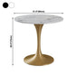 Traditional Luxury Round Dining Table Sintered Stone Table with Gold Tulip Base Clearhalo ' dining_table' 'Dining Tables & Seating' 'Dining Tables' 'furn' 'furn_dining_table' 'Furniture' 'furniture_dining_table' 'Kitchen & Dining Furniture' 'kitchen&dining_furn' 'kitchen' 'kitchen_dining_table' 3901136